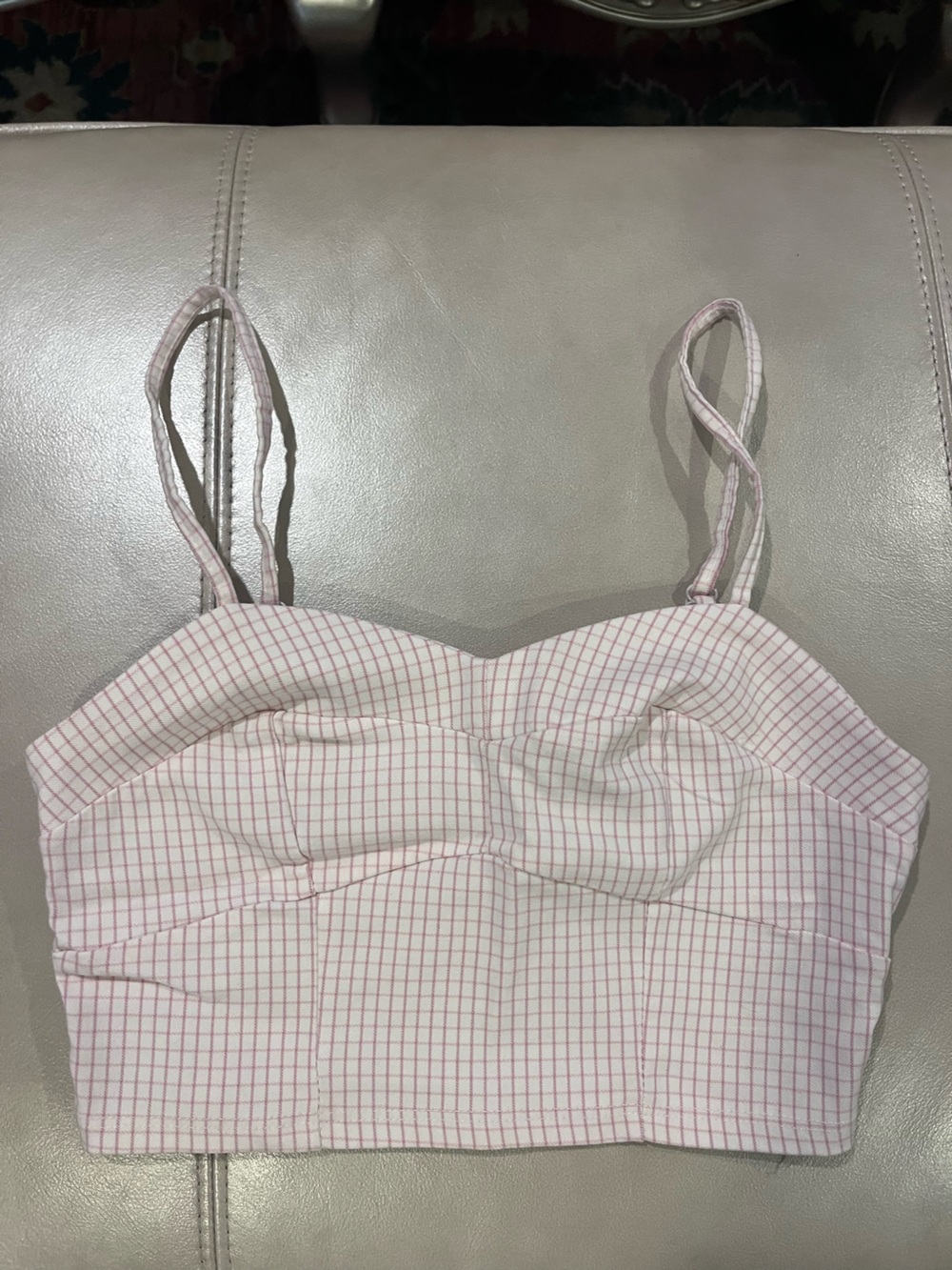 Altar'd State Light Pink Grid Cami